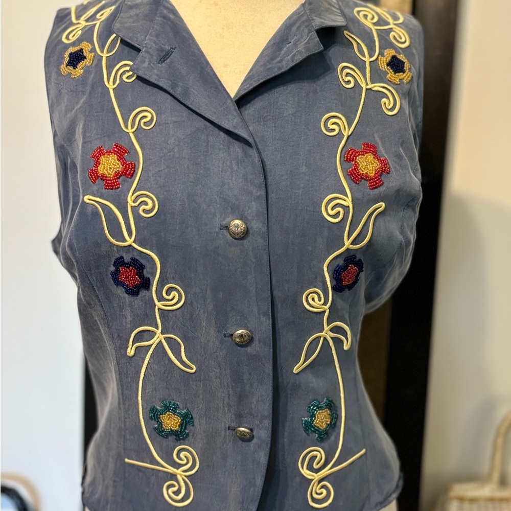 PHOENIX USA FRONTIER COLLECTION VINTAGE SILK VEST XL